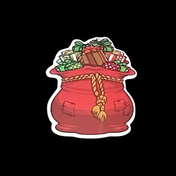 🎯 10 for $12 / Santa Sack with Gifts, Christmas Tree Chipboard Ornament - Picture 3 of 9